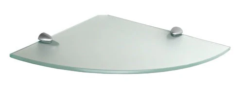 10"d x 10"w Glass Corner Shelf - Image 3