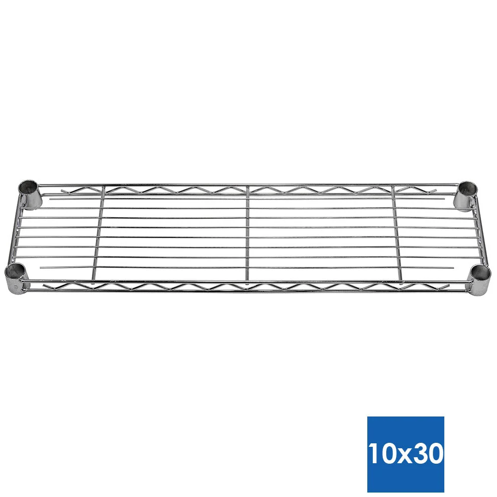 10"d x 30"w Chrome Wire Shelving w/ 4 Shelves - Image 3