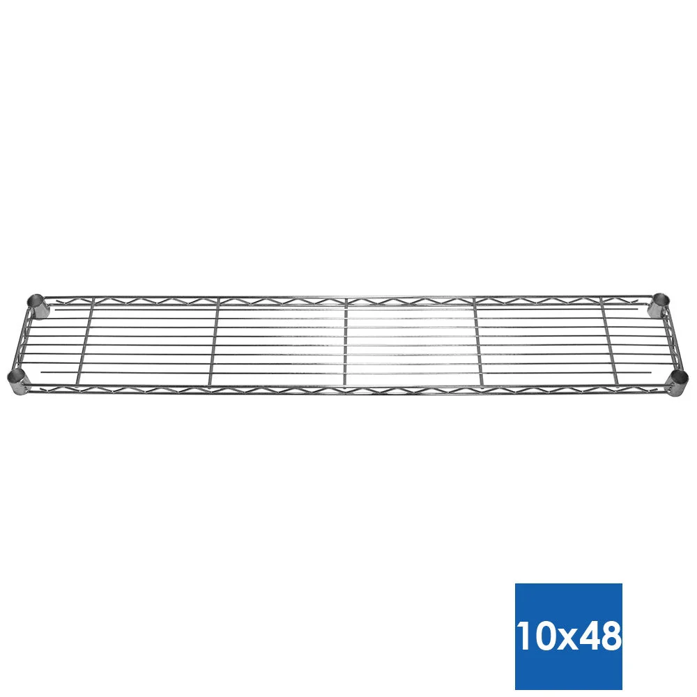 10"d x 48"w Chrome Wire Shelving w/ 5 Shelves - Image 4