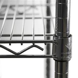 12"d x 30"w Chrome Wire Shelving w/ 4 Shelves - Image 4