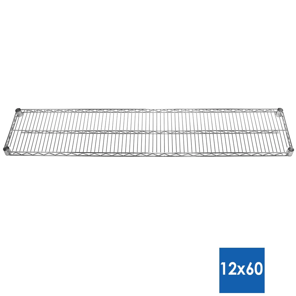 12"d x 60"w Chrome Wire Shelving w/ 4 Shelves - Image 3