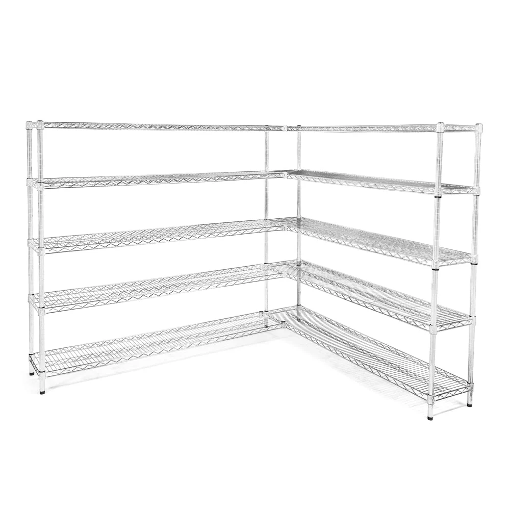 12"d x 60"w Wire Shelving Add-Ons w/ 5 Shelves - Image 2
