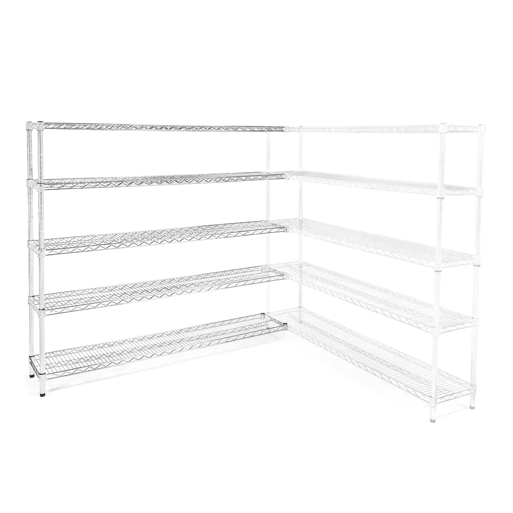 12"d x 72"w Wire Shelving Add-Ons w/ 5 Shelves - Image 6