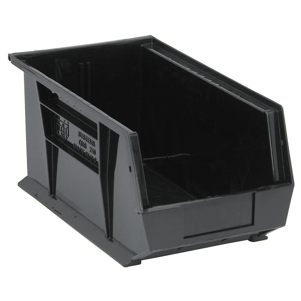 14-3/4"d x 8-1/4"w x 7"h Ultra Stacking and Hanging Bins - 12 Pack - Image 2