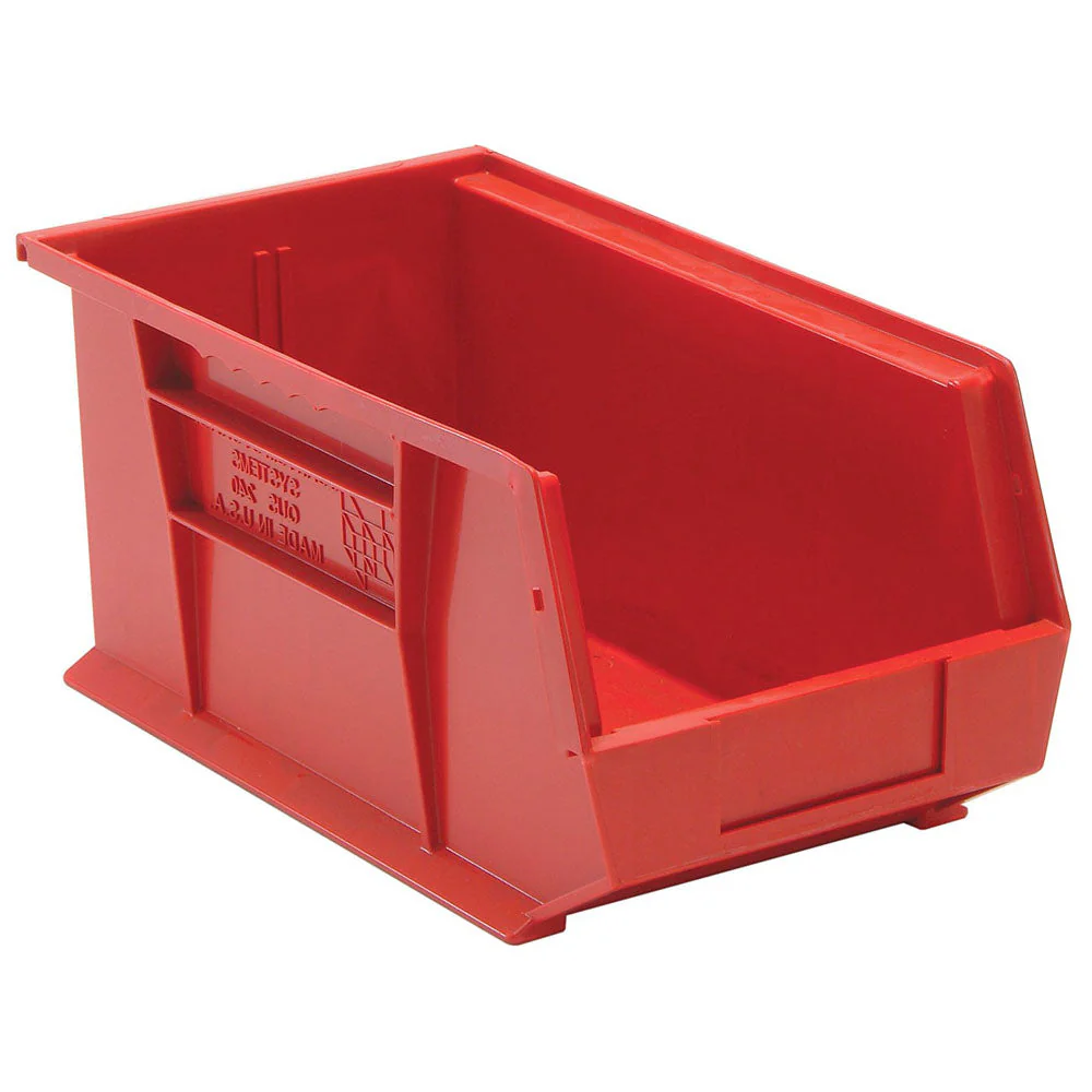 14-3/4"d x 8-1/4"w x 7"h Ultra Stacking and Hanging Bins - 12 Pack - Image 6