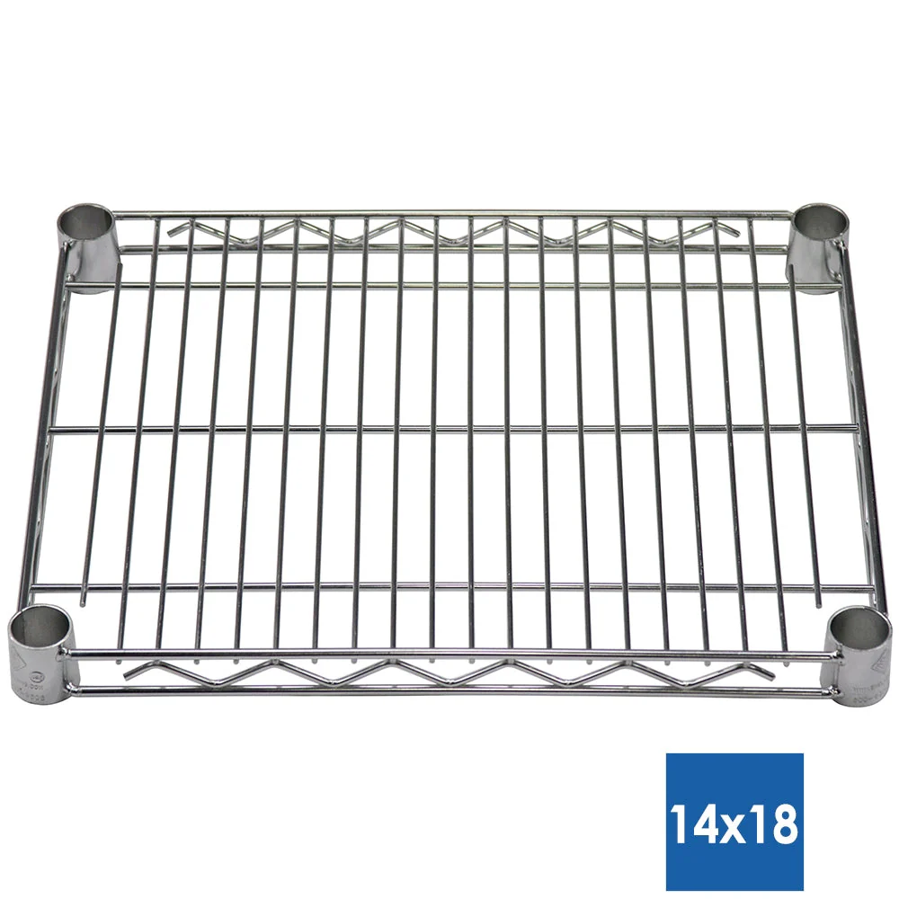 14"d x 18"w Chrome Wire Shelving w/ 4 Shelves - Image 3
