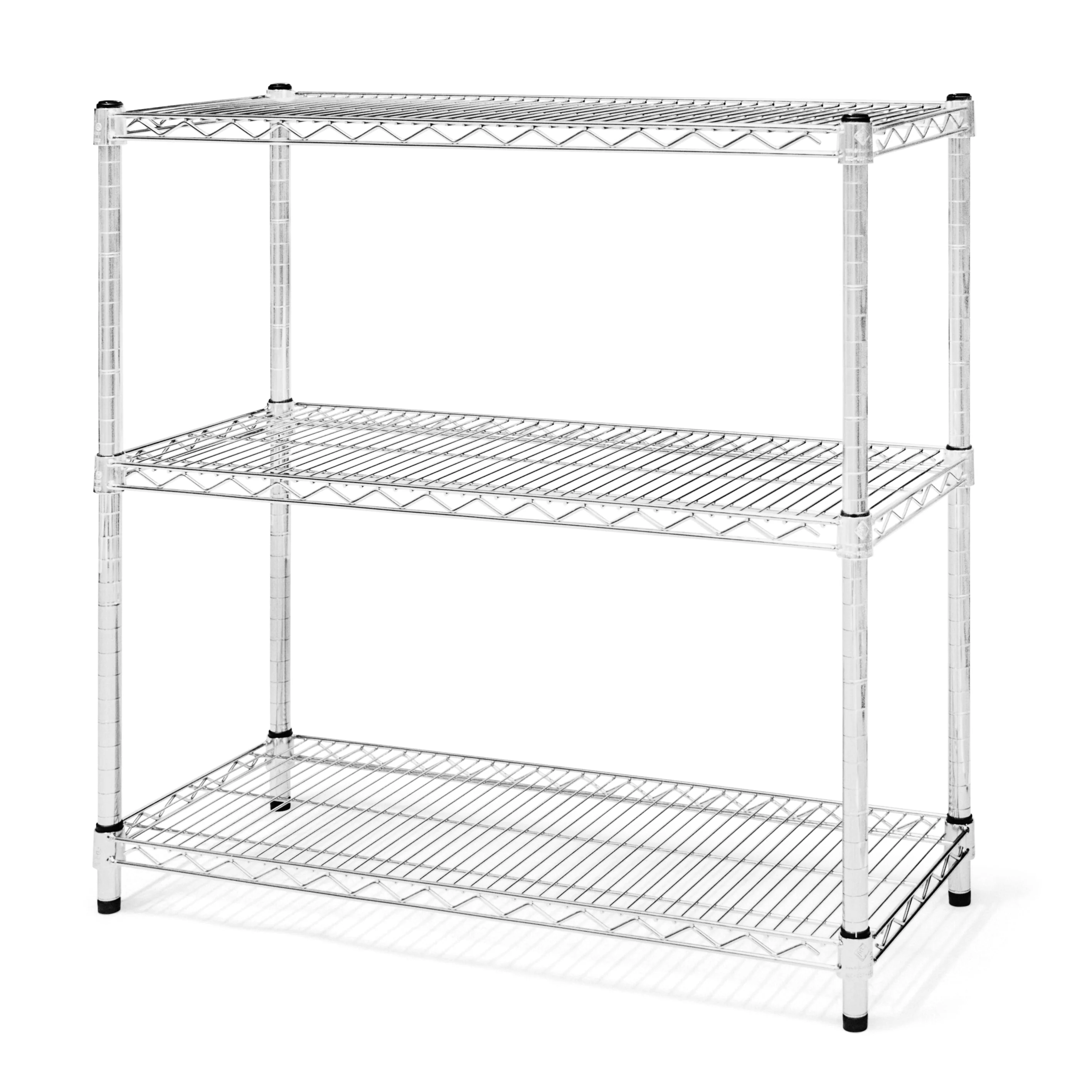 14"d x 34"h Chrome Wire Shelving w/ 3 Shelves - Image 13