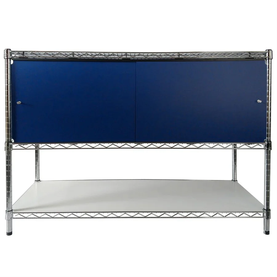 14"d x 36"w x 13"h Sliding Door Wire Shelving Enclosures - Image 5