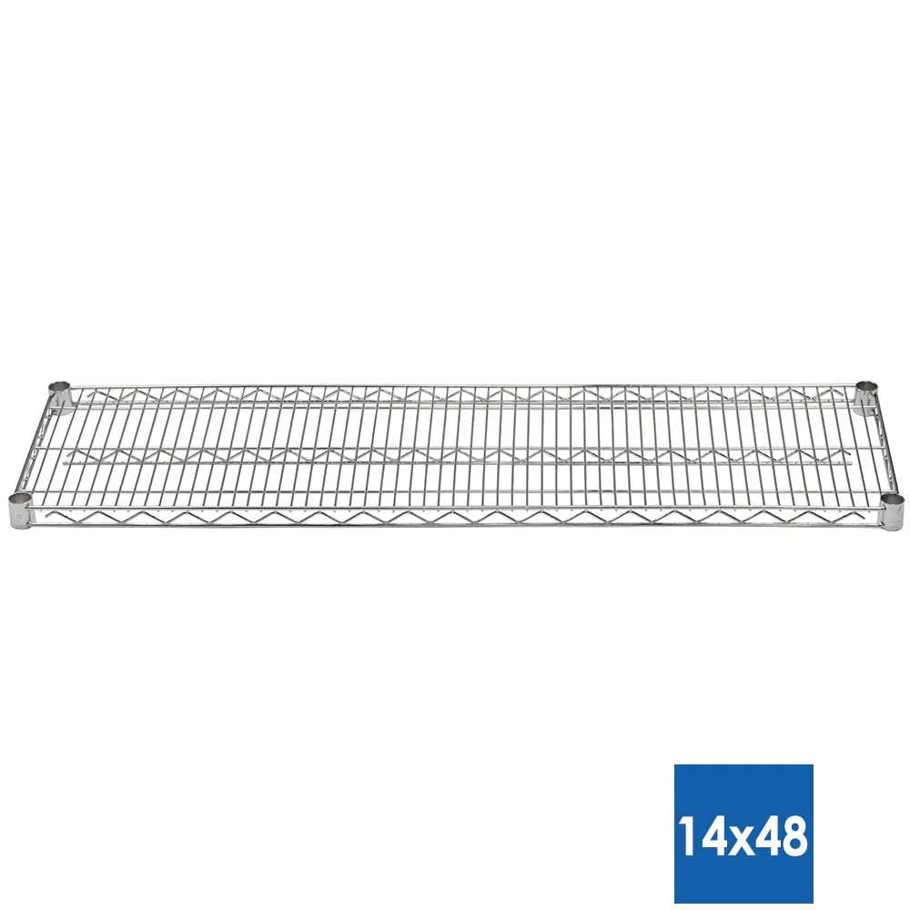 14"d x 48"w Chrome Wire Shelving w/ 4 Shelves - Image 3