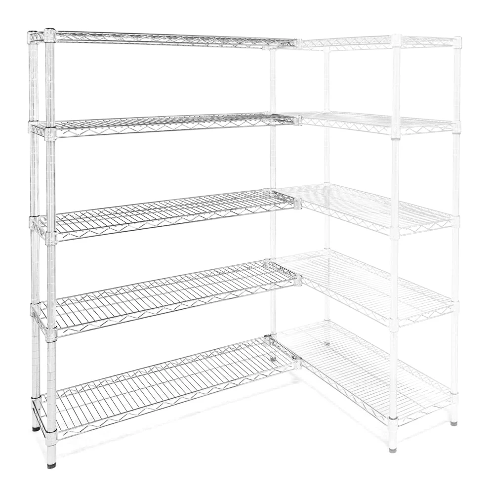 14"d x 48"w Wire Shelving Add-Ons w/ 5 Shelves - Image 8