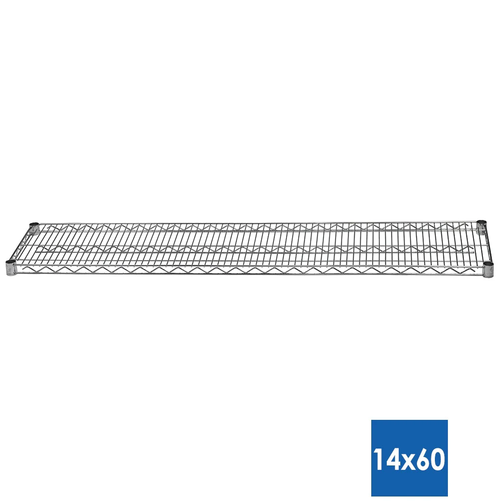 14"d x 60"w Chrome Wire Shelving w/ 4 Shelves - Image 3