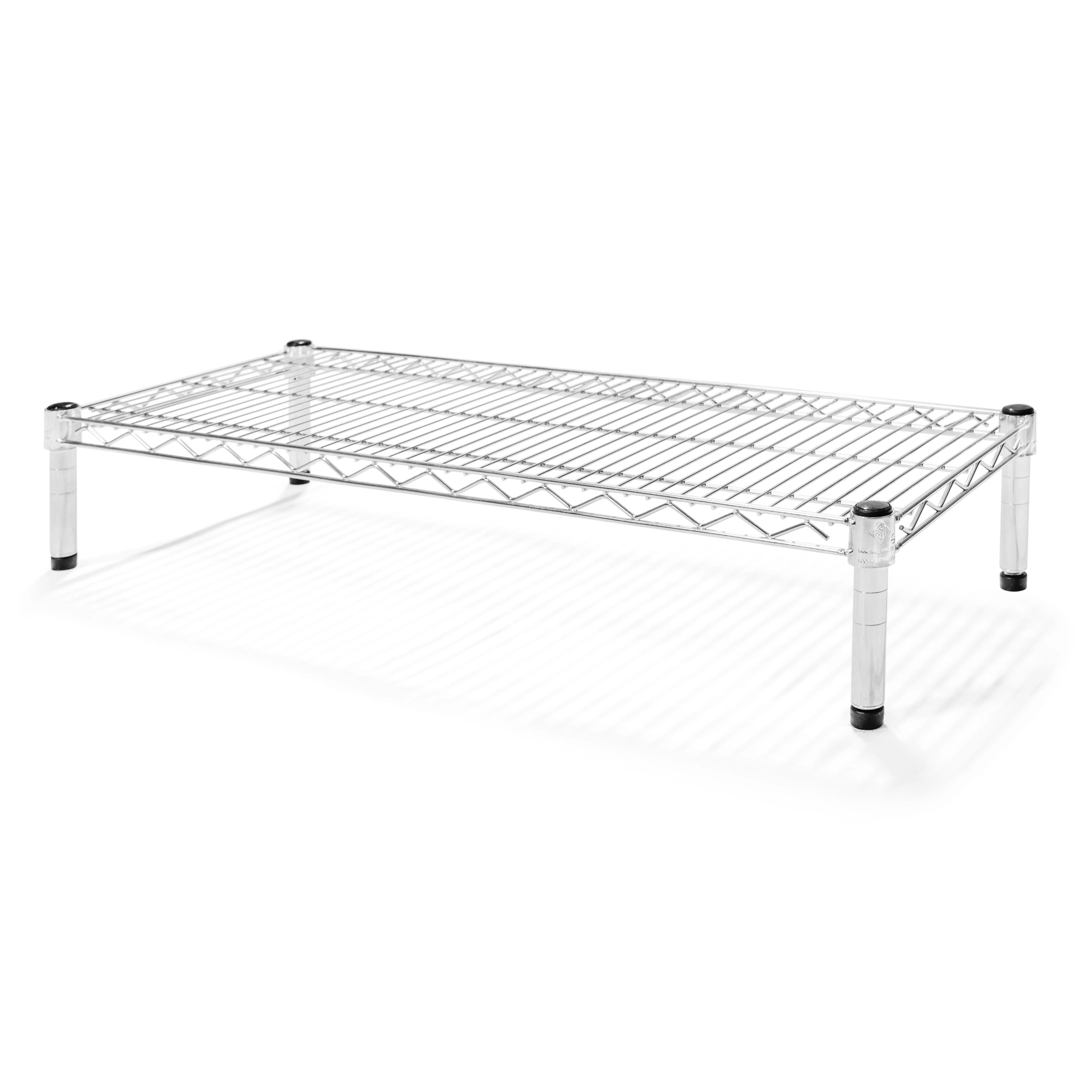 14"d x 6"h Chrome Wire Shelving w/ 1 Shelf - Image 5