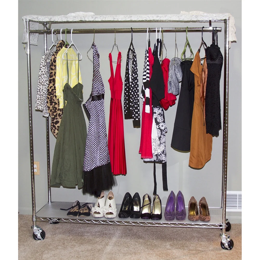 18"d Mobile Garment Racks - Image 3