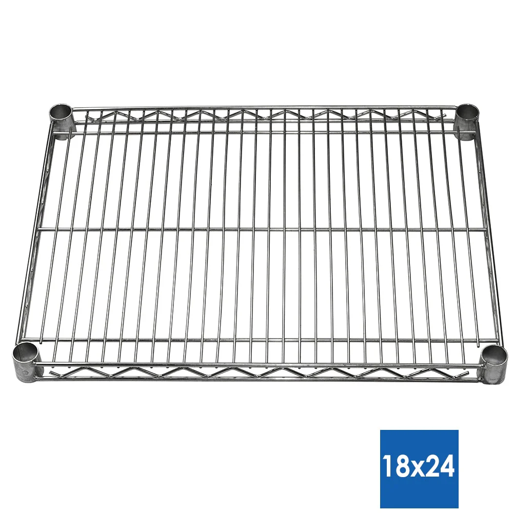 18"d x 24"w Chrome Wire Shelving w/ 4 Shelves - Image 3