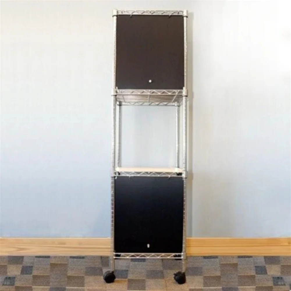 18"d x 24"w x 18"h Swing Door Wire Shelving Enclosures - Image 4
