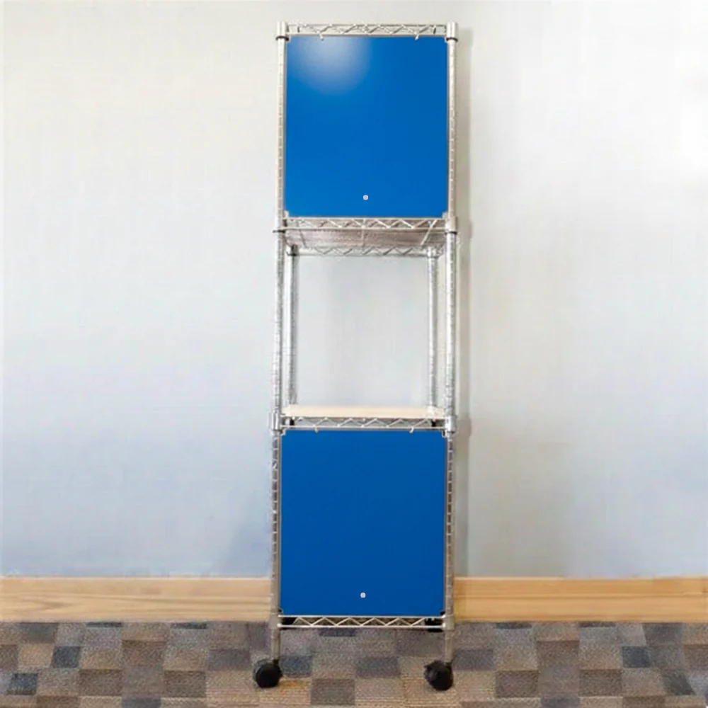 18"d x 24"w x 18"h Swing Door Wire Shelving Enclosures - Image 5