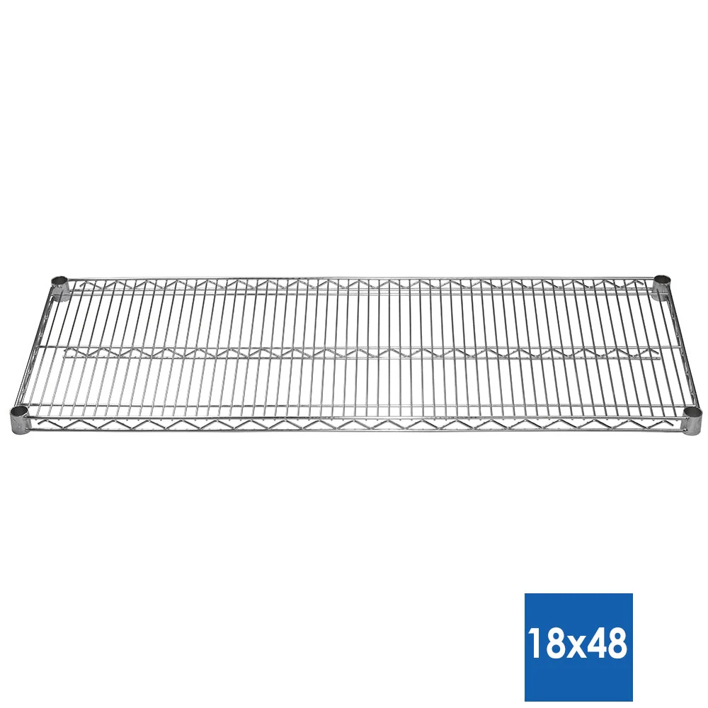 18"d x 48"w Chrome Wire Shelving w/ 5 Shelves - Image 4