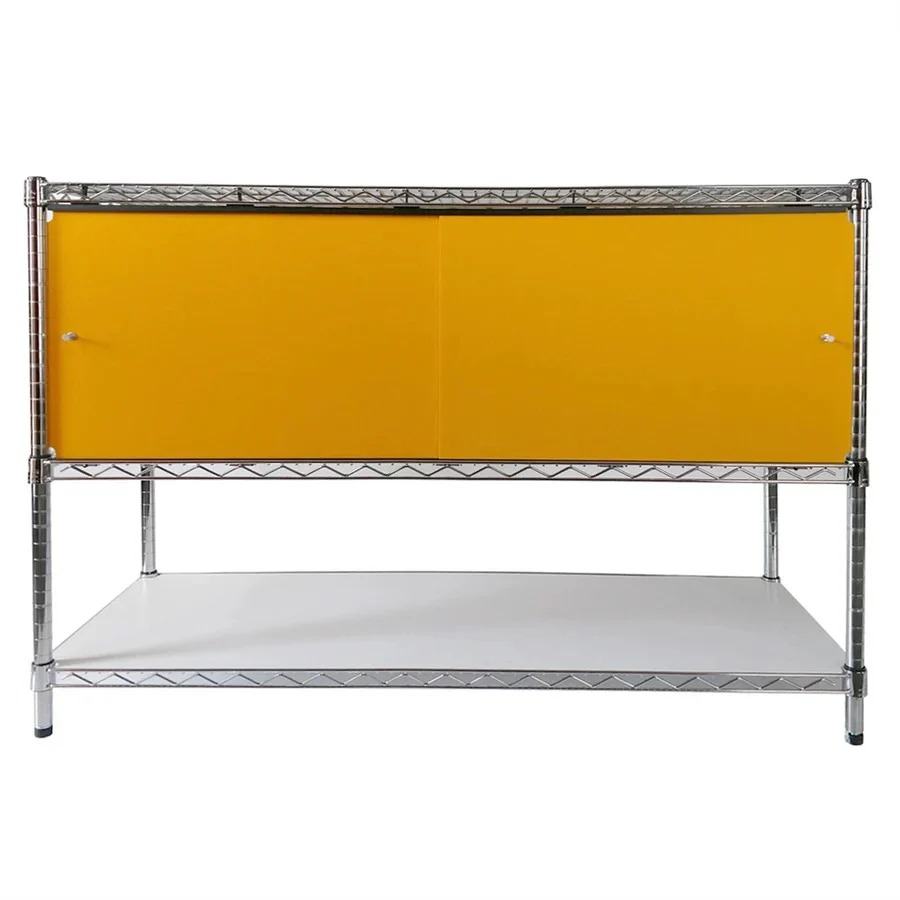 18"d x 48"w x 18"h Sliding Door Wire Shelving Enclosures - Image 12