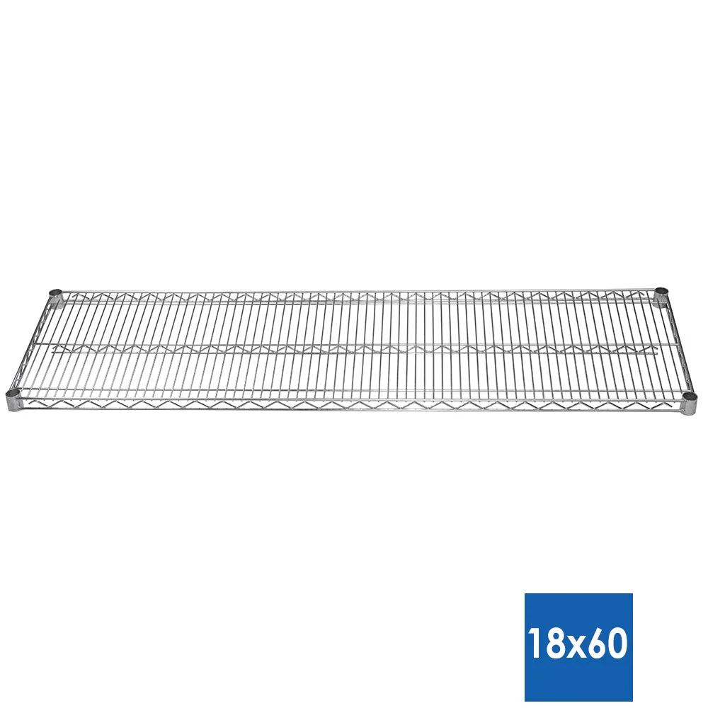 18"d x 60"w Chrome Wire Shelving w/ 5 Shelves - Image 4