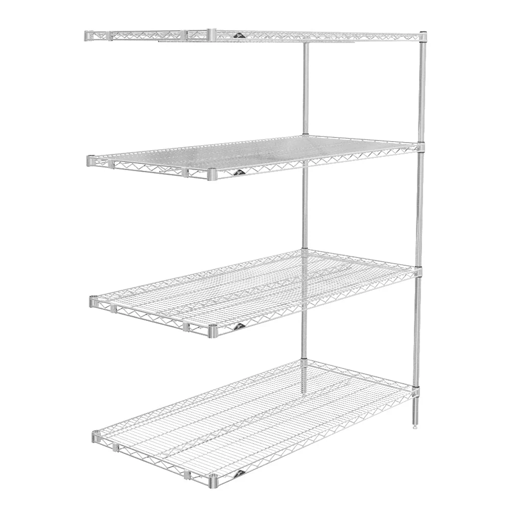 18"d x 63"h - Metro Super Erecta Stainless Steel 4-Shelf Add-On Units - Image 9