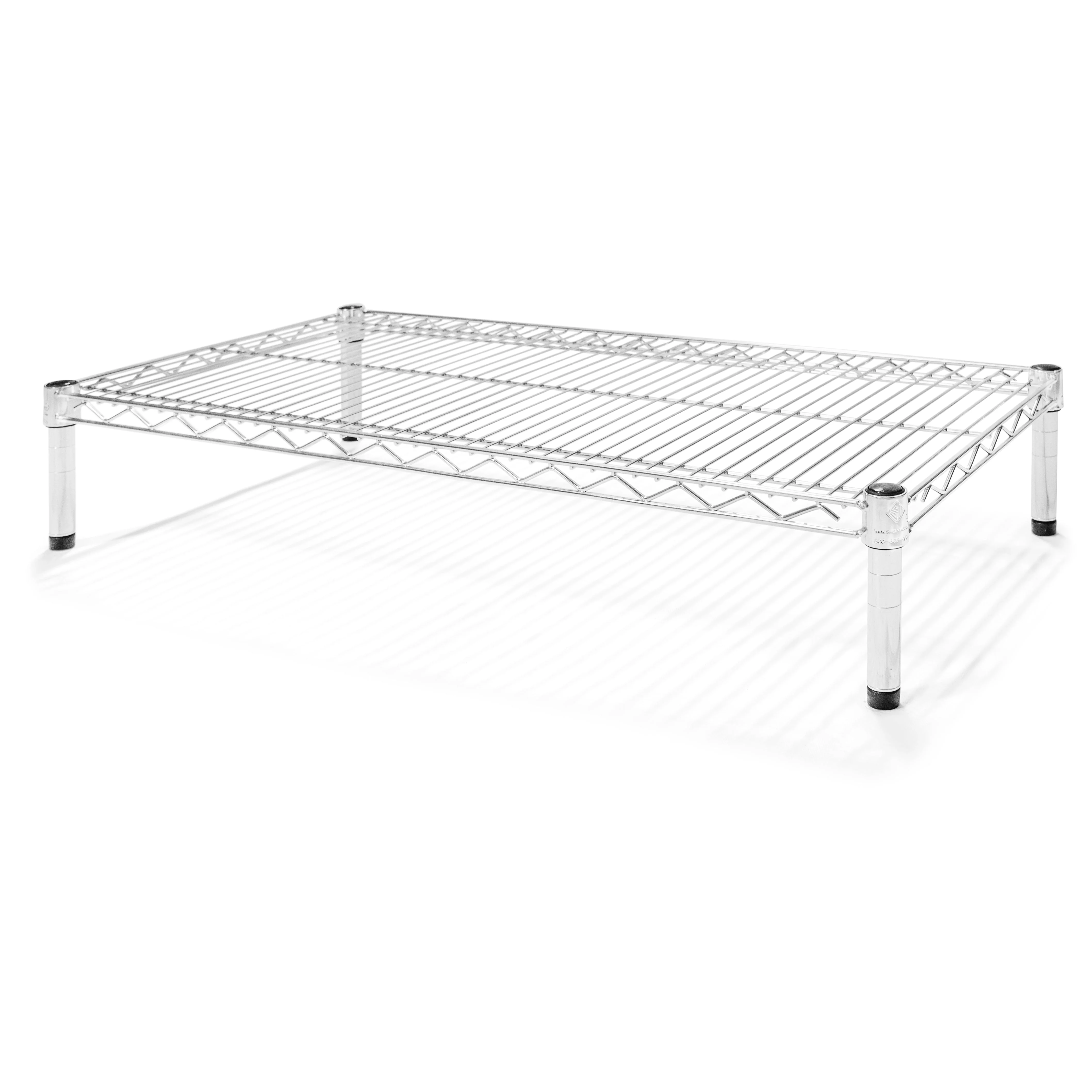 18"d x 6"h Chrome Wire Shelving w/ 1 Shelf - Image 6