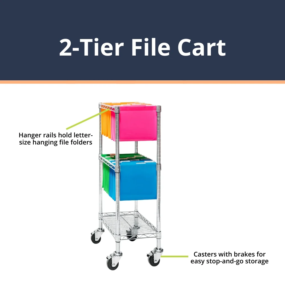 2-Tier File Cart - Image 3