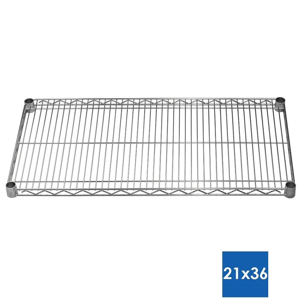 21"d x 36"w Chrome Wire Shelving w/ 5 Shelves - Image 4