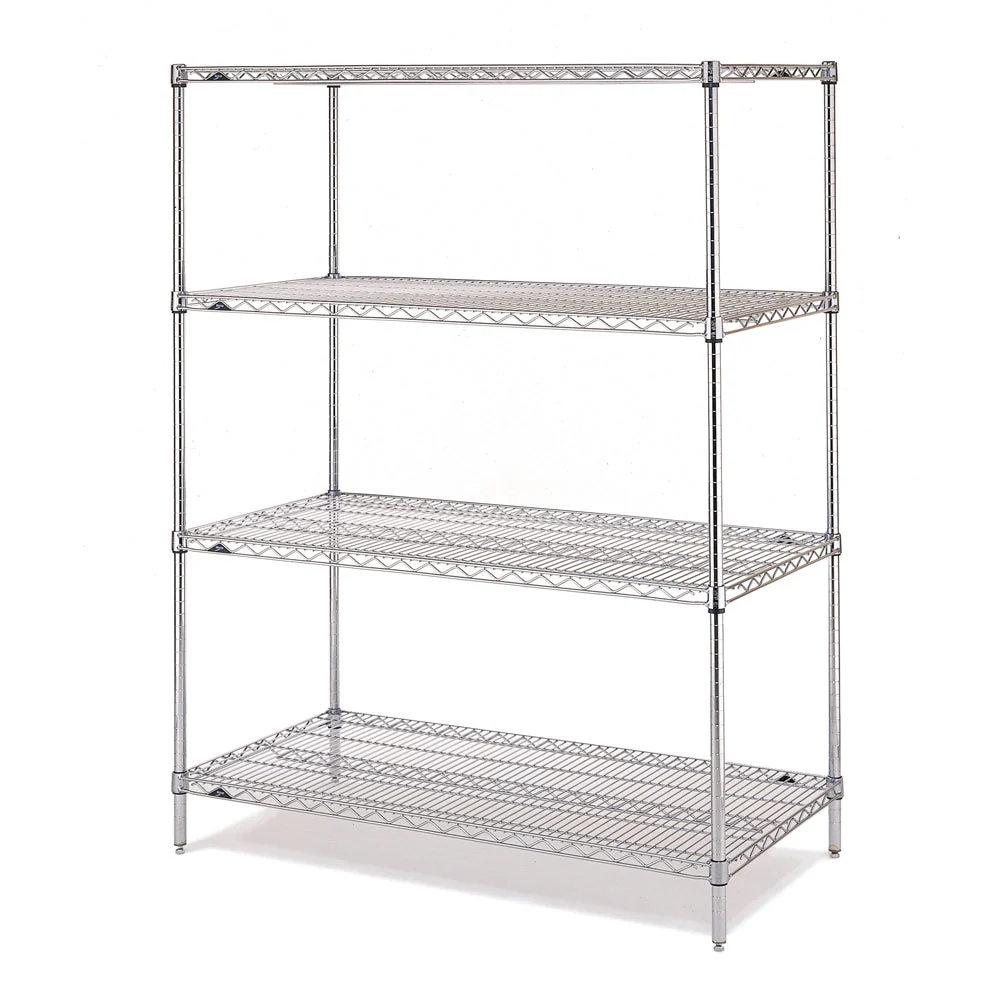 21"d x 63"h - Metro Super Erecta Stainless Steel 4-Shelf Starter Units - Image 6