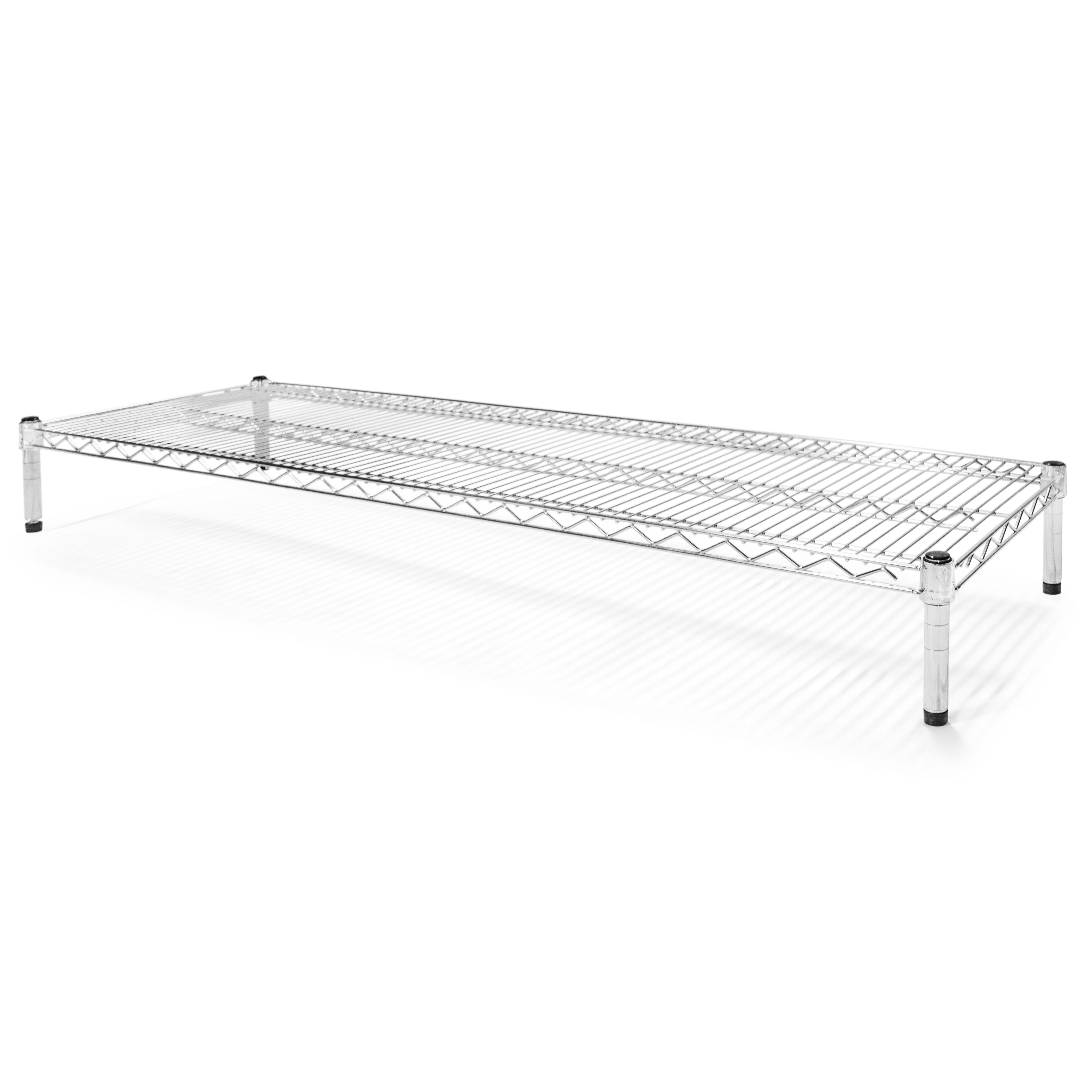21"d x 6"h Chrome Wire Shelving w/ 1 Shelf - Image 11