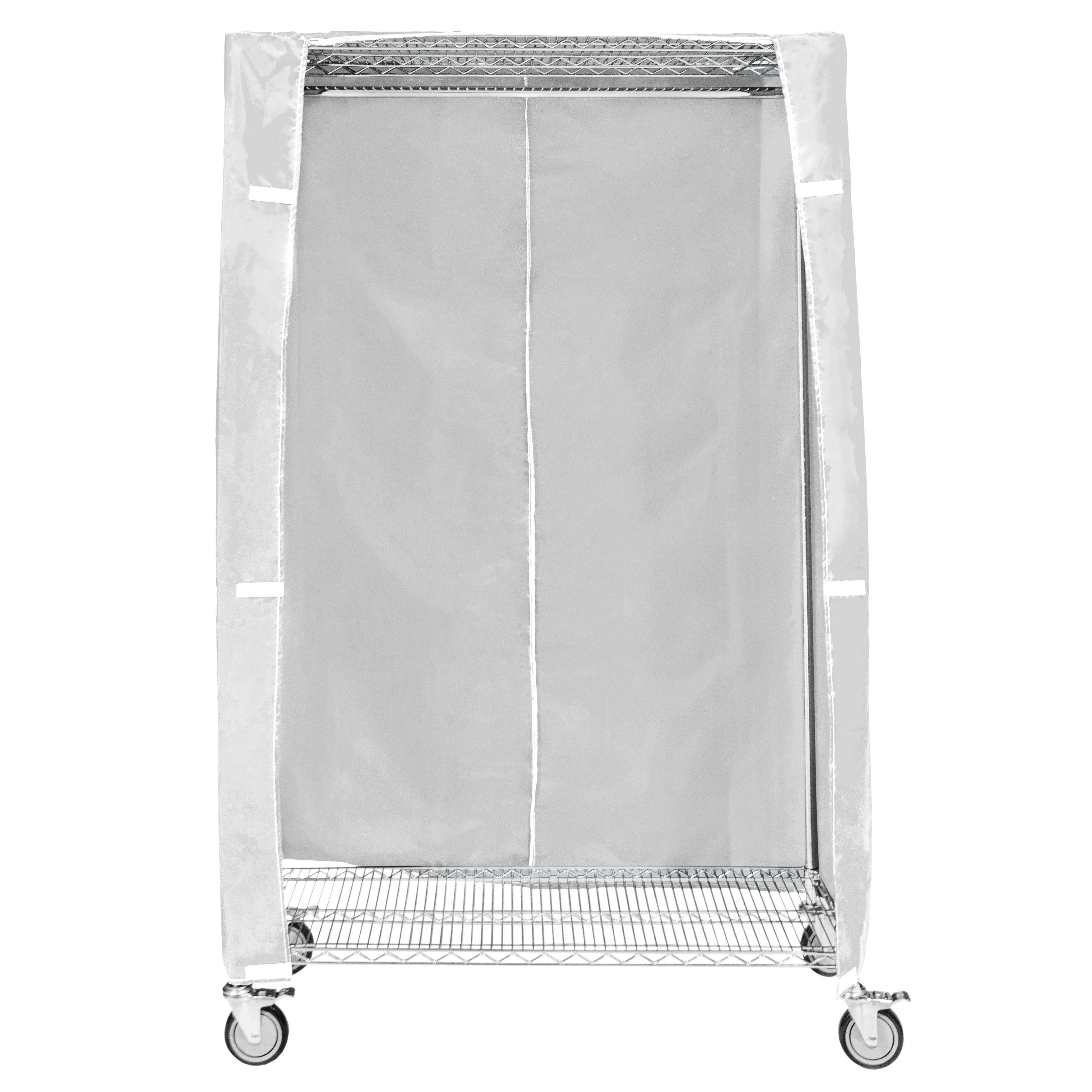 24"d 400 Denier Nylon Cart Covers - White - Image 3