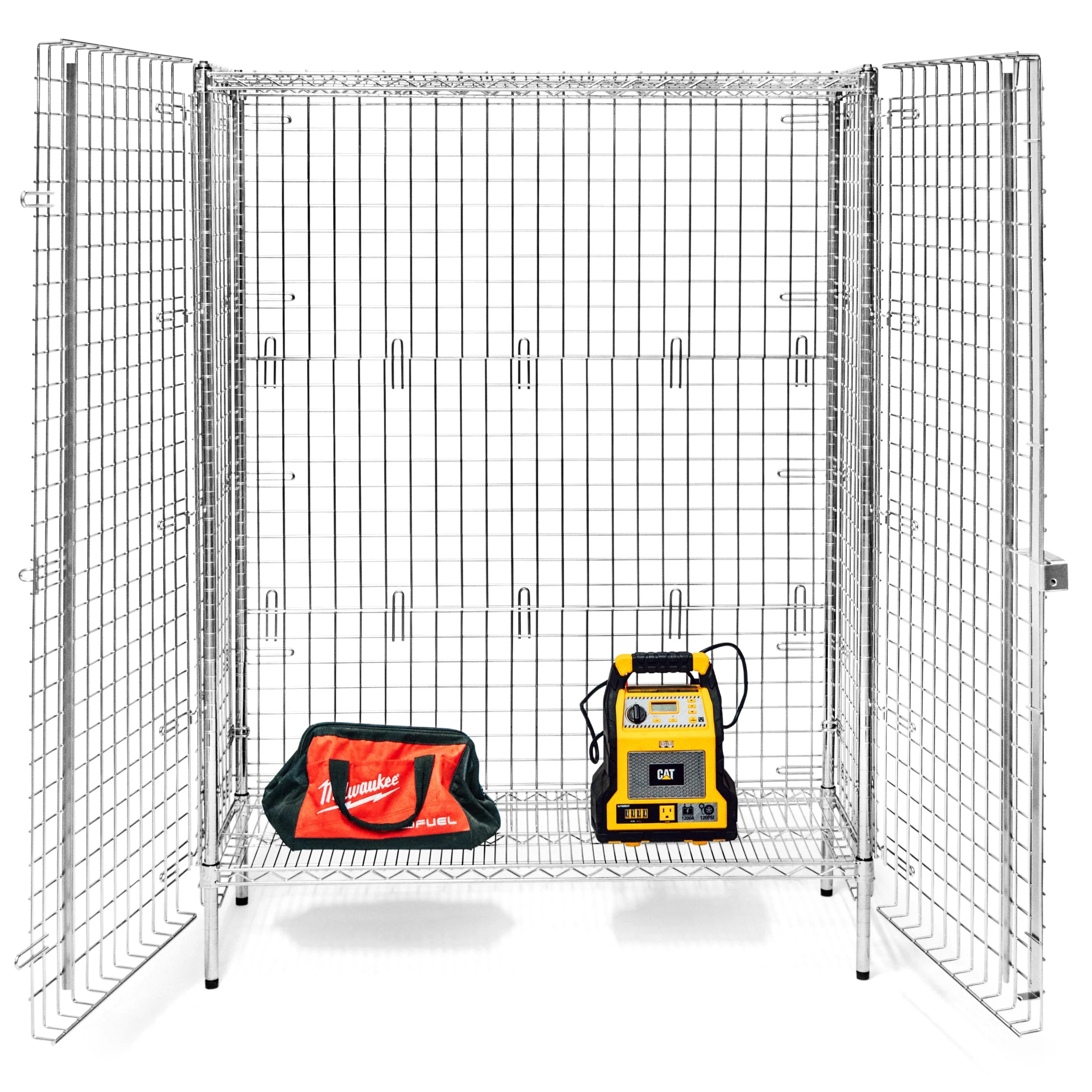 24"d Chrome Wire Security Cages - Image 2
