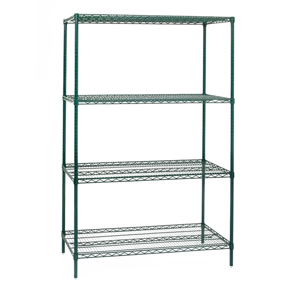 24"d Green Epoxy Wire Shelves - Image 3