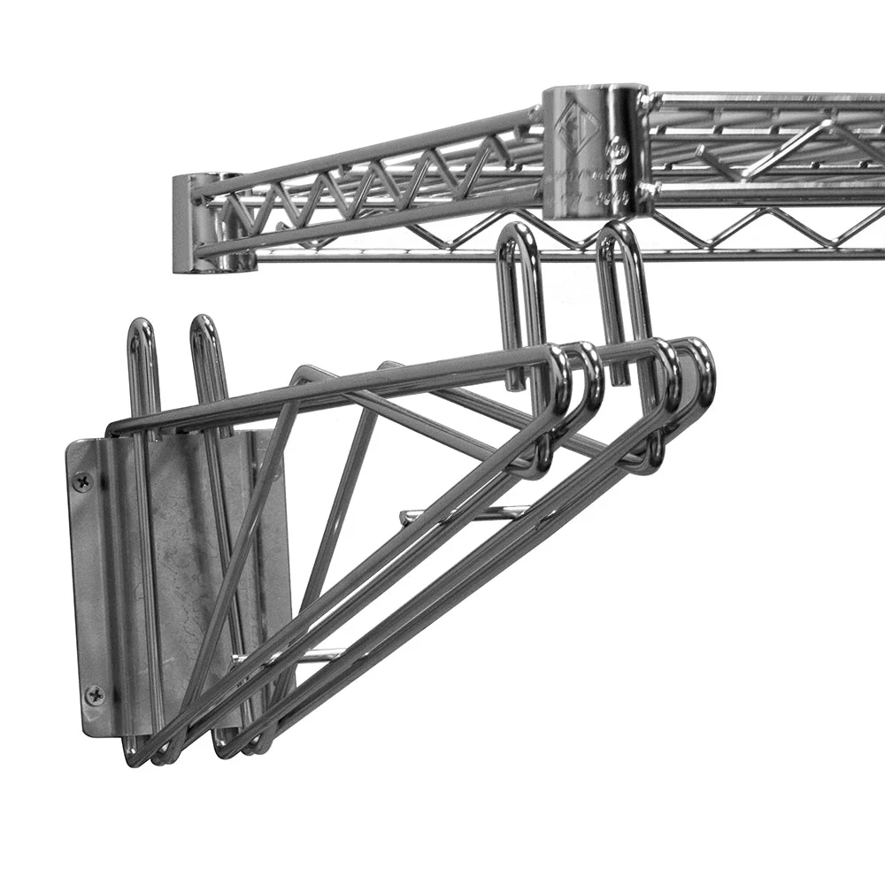 24"d Wall Mounted Wire Shelf Add-On Kit - Image 2