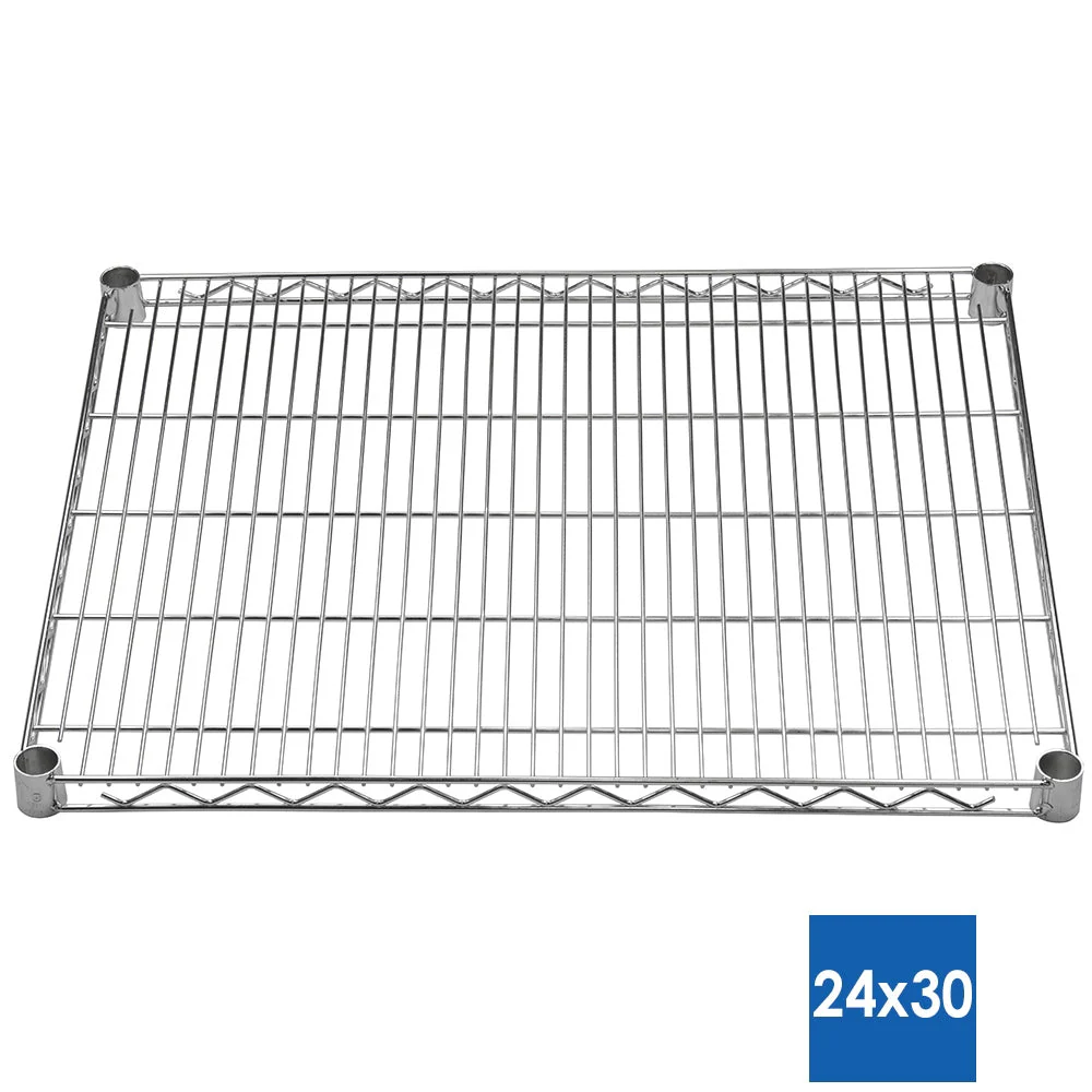 24"d x 30"w Chrome Wire Shelving w/ 5 Shelves - Image 4