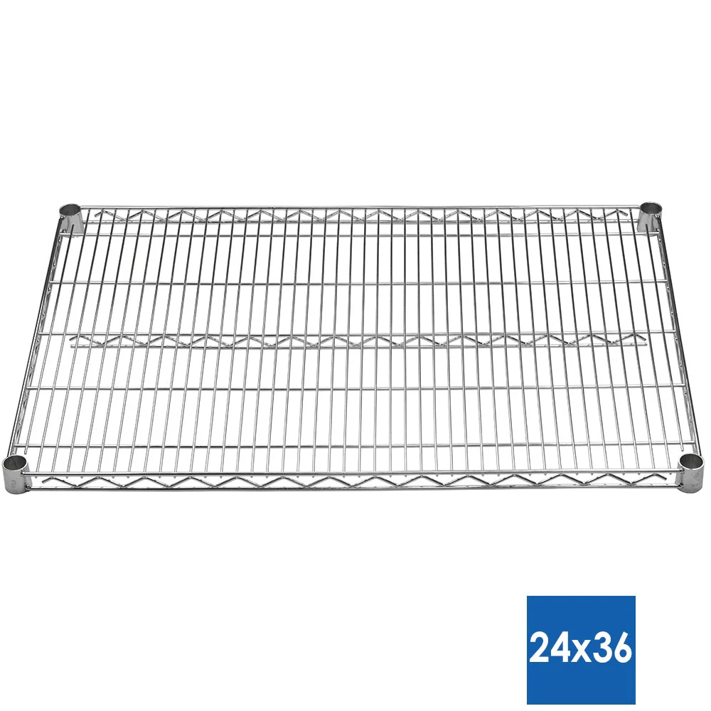 24"d x 36"w Chrome Wire Shelving w/ 5 Shelves - Image 3