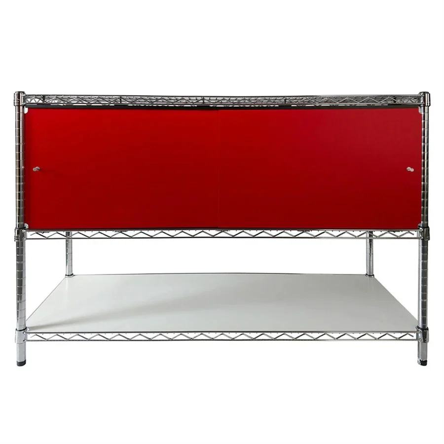 24"d x 36"w x 13"h Sliding Door Wire Shelving Enclosures - Image 10