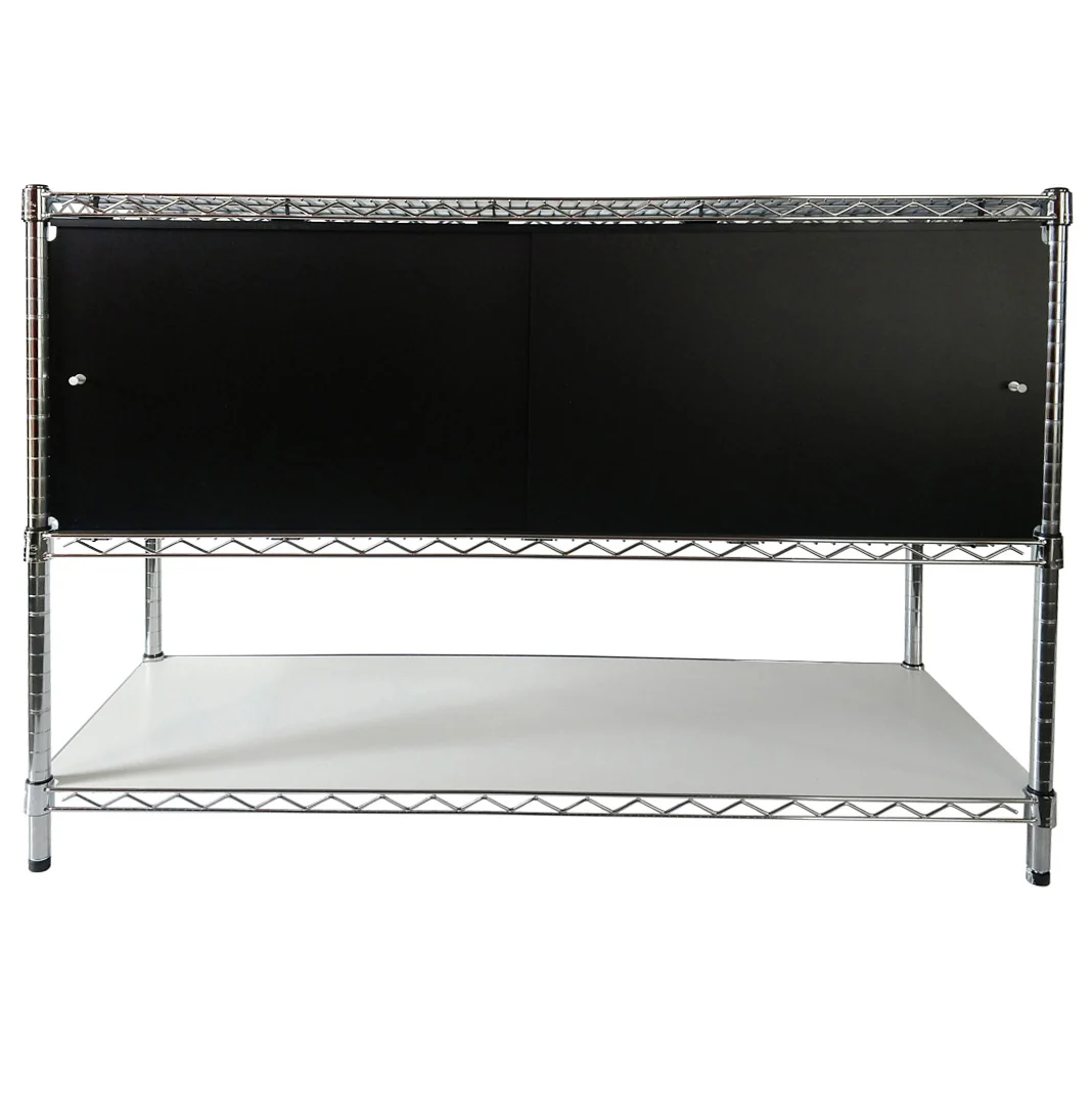 24"d x 36"w x 16"h Sliding Door Wire Shelving Enclosures - Image 4