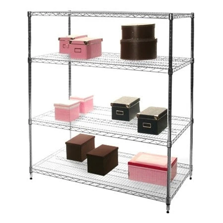 24"d x 54"w Chrome Wire Shelving w/ 4 Shelves - Image 3