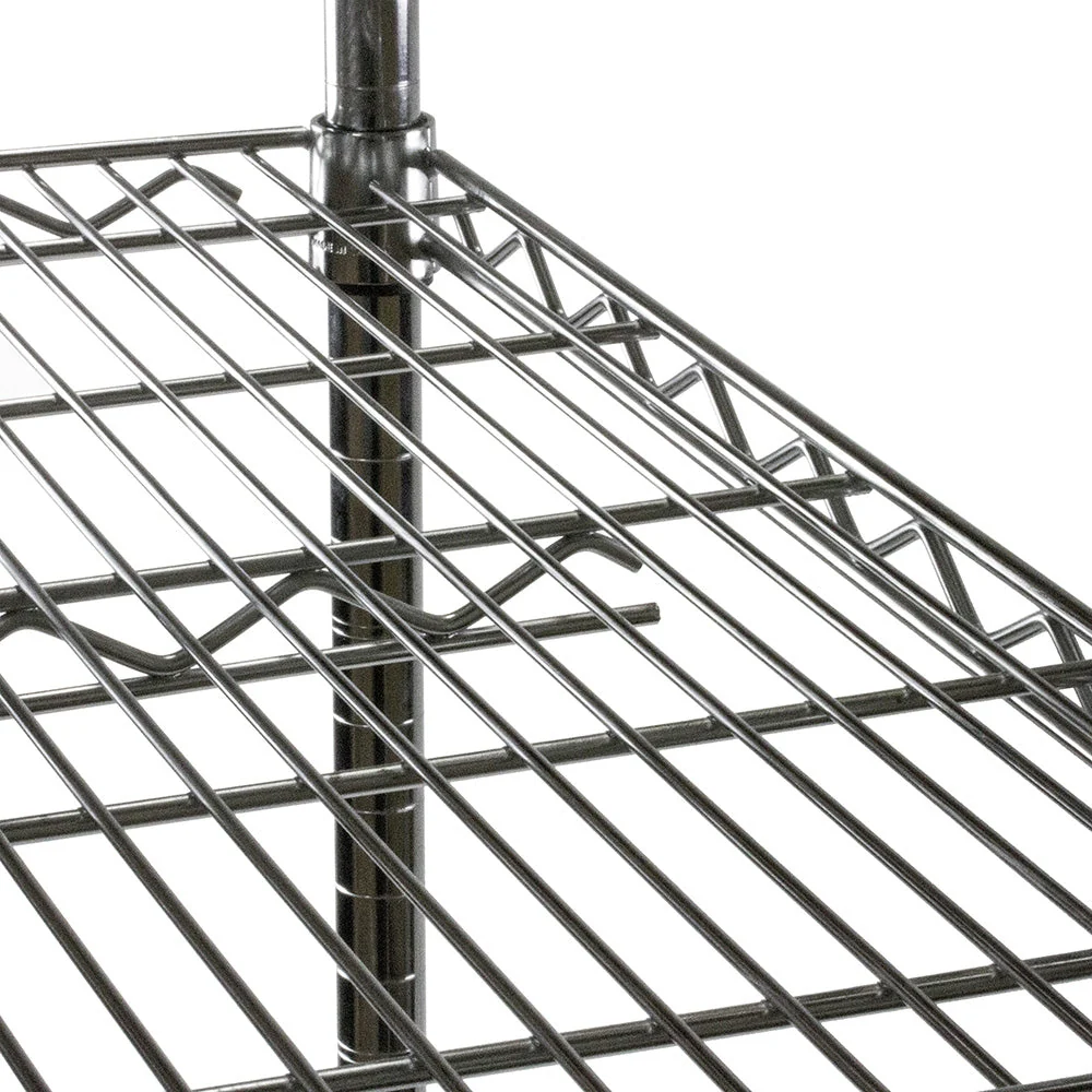 24"d x 60"w Chrome Wire Shelving w/ 5 Shelves - Image 4