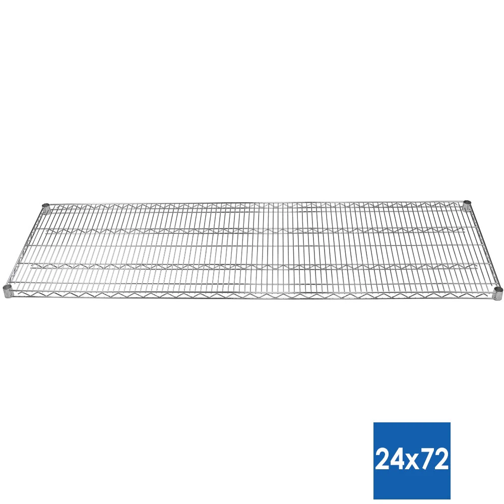 24"d x 72"w Chrome Wire Shelving w/ 5 Shelves - Image 4