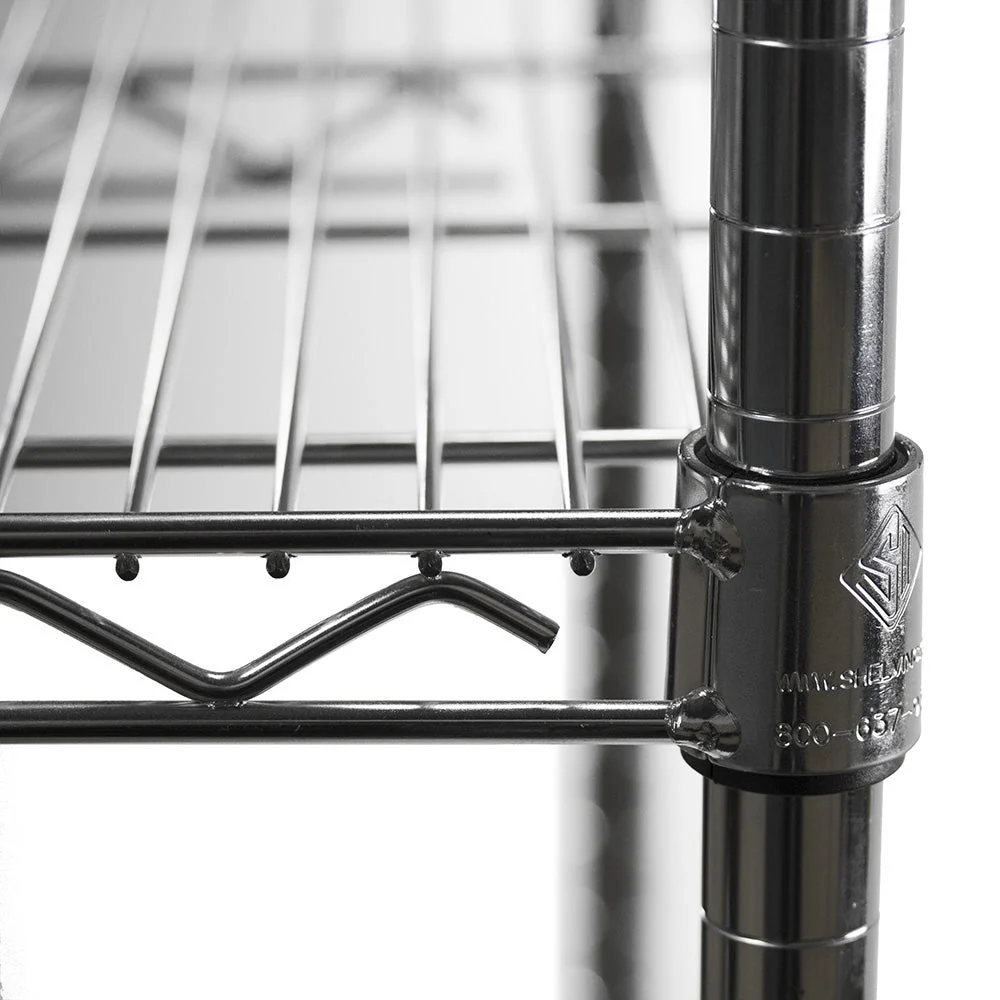 30"d x 36"w Chrome Wire Shelving w/ 4 Shelves - Image 3