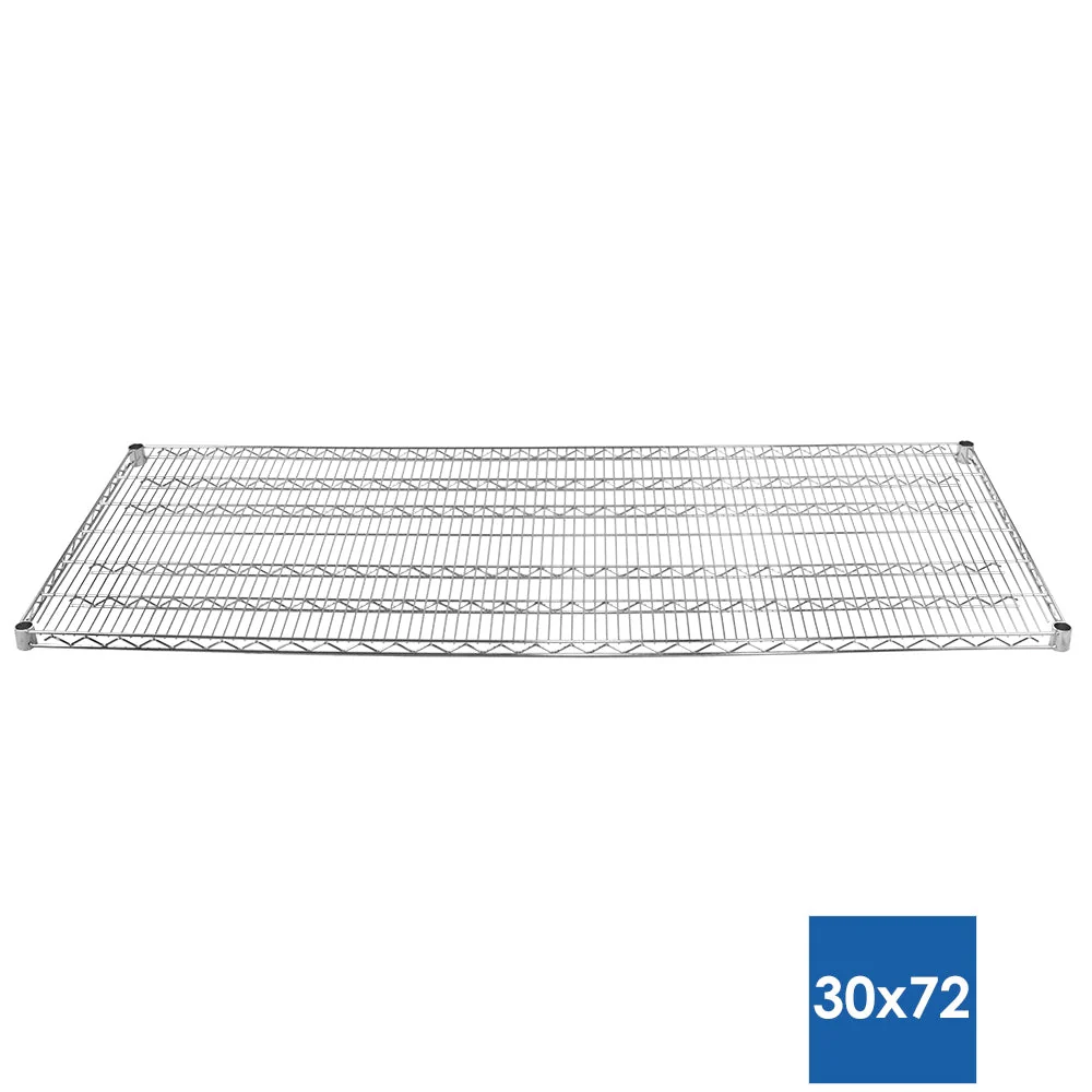 30"d x 72"w Chrome Wire Shelving w/ 4 Shelves - Image 3