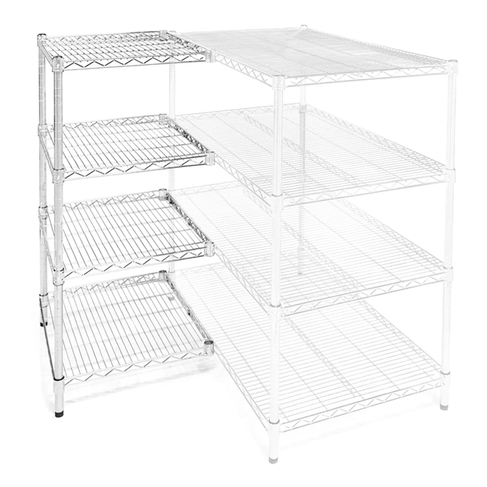 36"d x 36"w Wire Shelving Add-Ons w/ 4 Shelves - Image 6