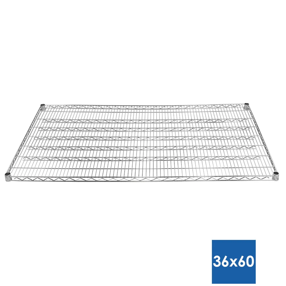 36"d x 60"w Chrome Wire Shelving w/ 4 Shelves - Image 3