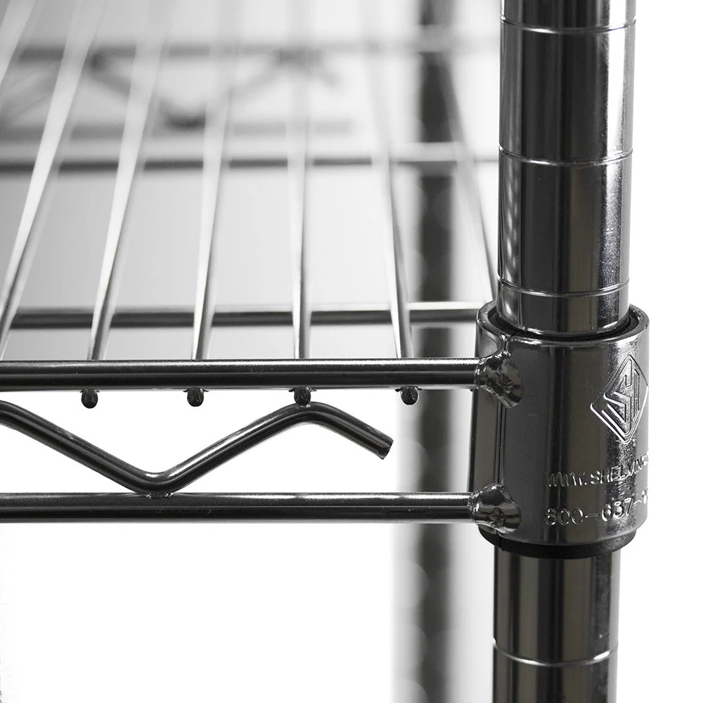 36"d x 72"w Chrome Wire Shelving w/ 4 Shelves - Image 4