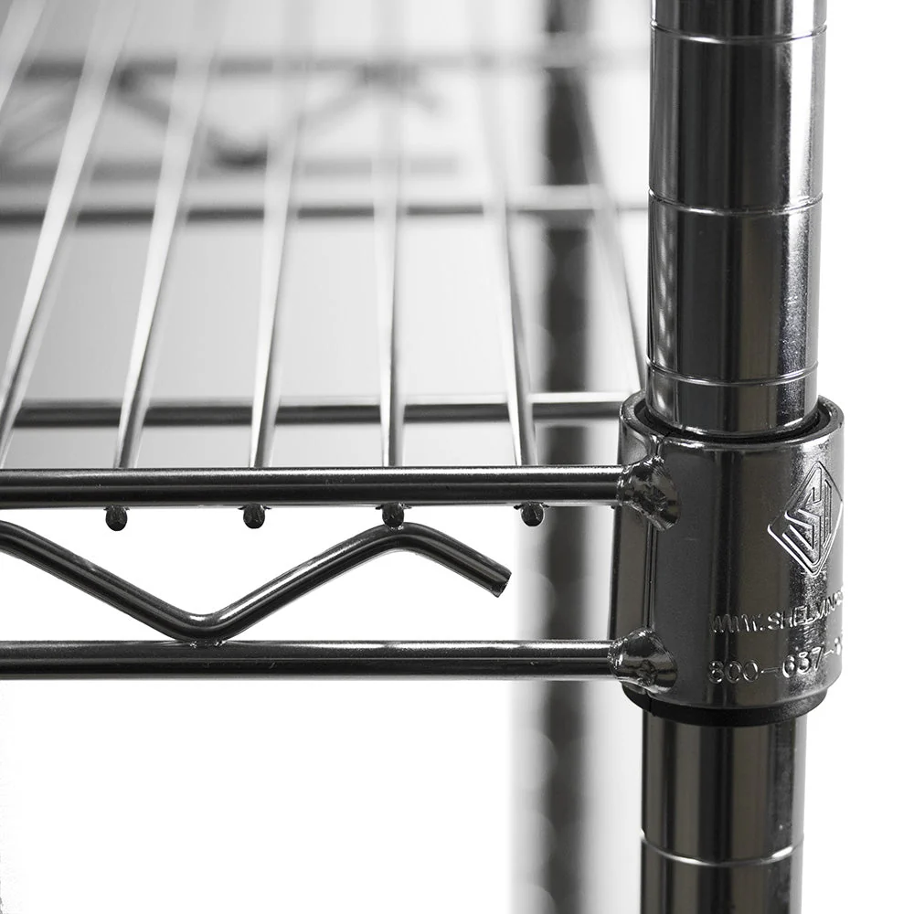 36"d x 72"w Chrome Wire Shelving w/ 5 Shelves - Image 6