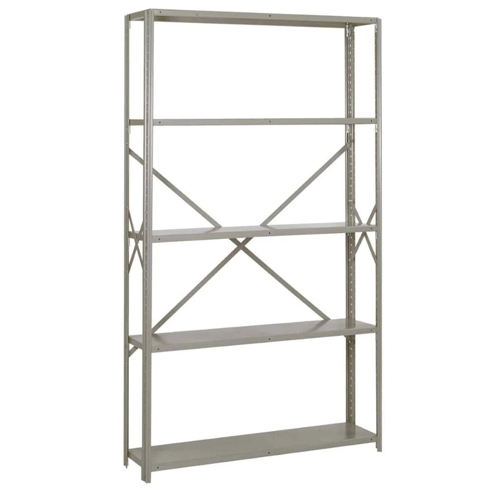 36"w x 84"h Lyon 8000 Series Open Steel Shelving - 20-Gauge, Heavy-Duty - Image 6