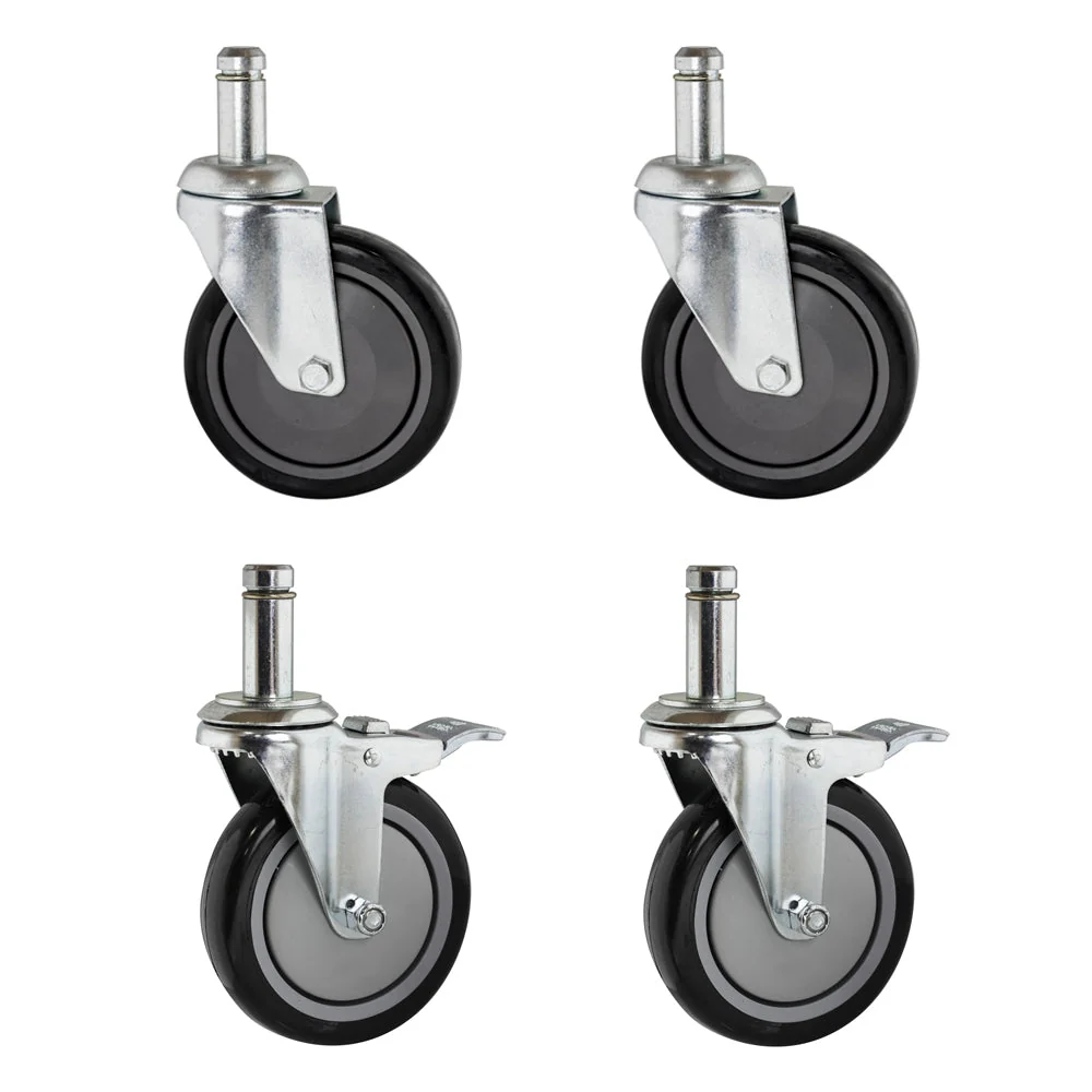 5" Polyurethane Stem Casters - 4-Pack - Image 3