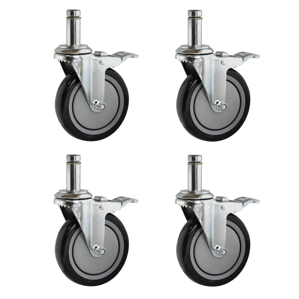 5" Polyurethane Stem Casters - 4-Pack - Image 4