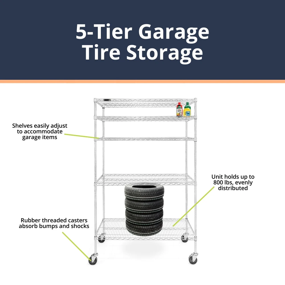 5-Tier Garage Tire Storage - Image 5